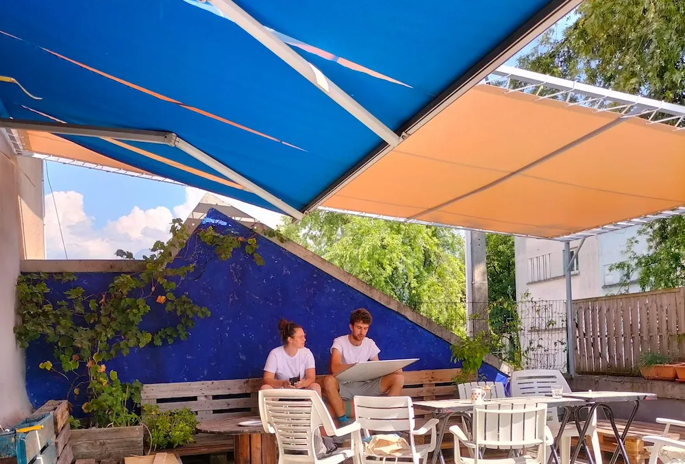 Mise à jour du planning de la semaine sur la terrasse