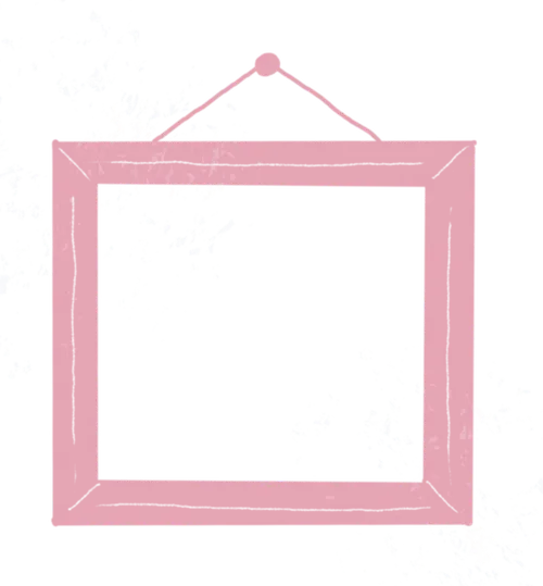 Illustration d'un cadre rose