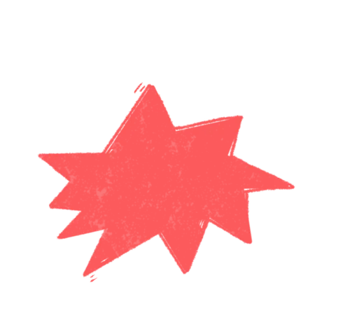 Illustration d'une bulle explosive orange