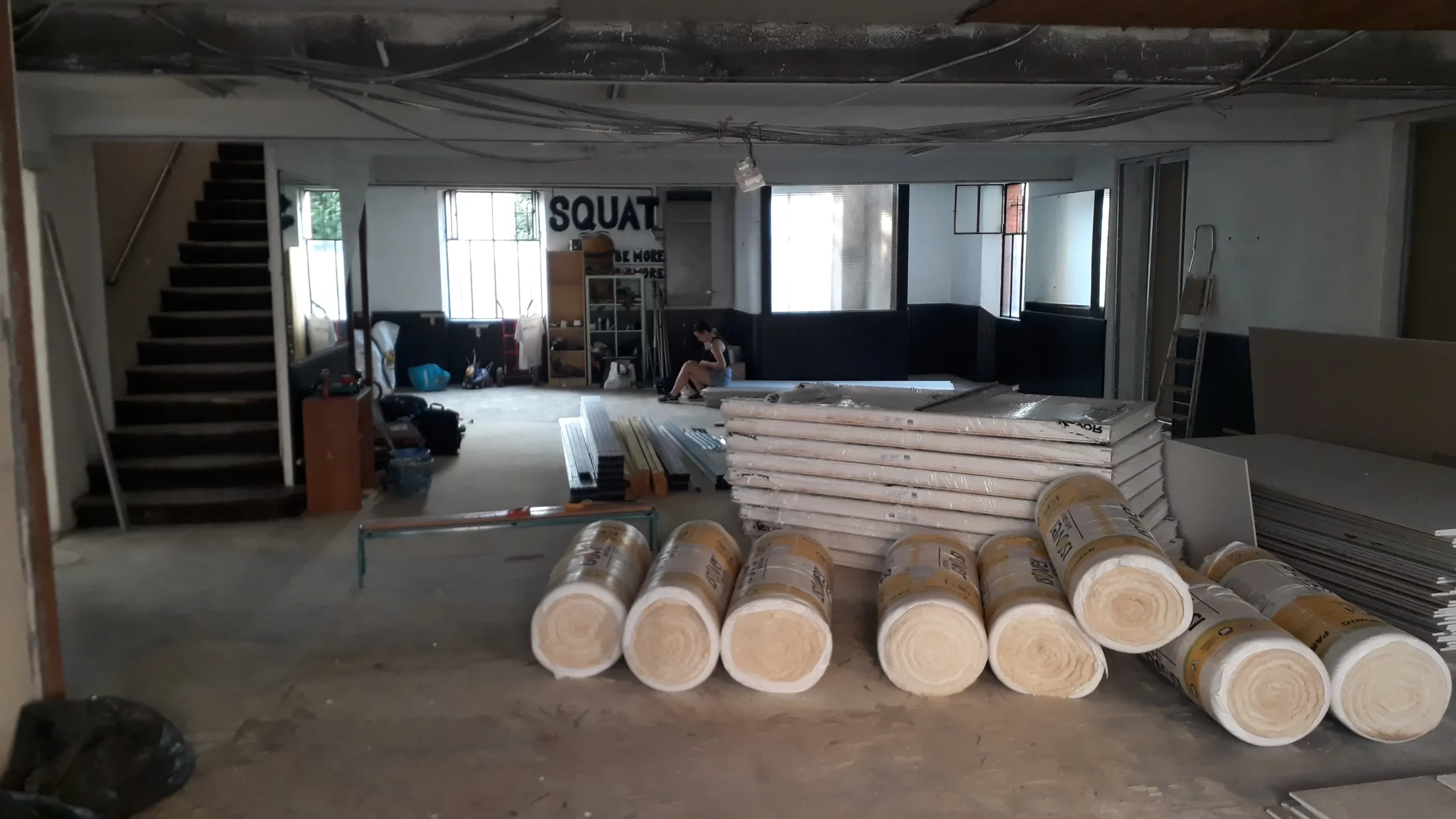 Salle de danse avant les travaux