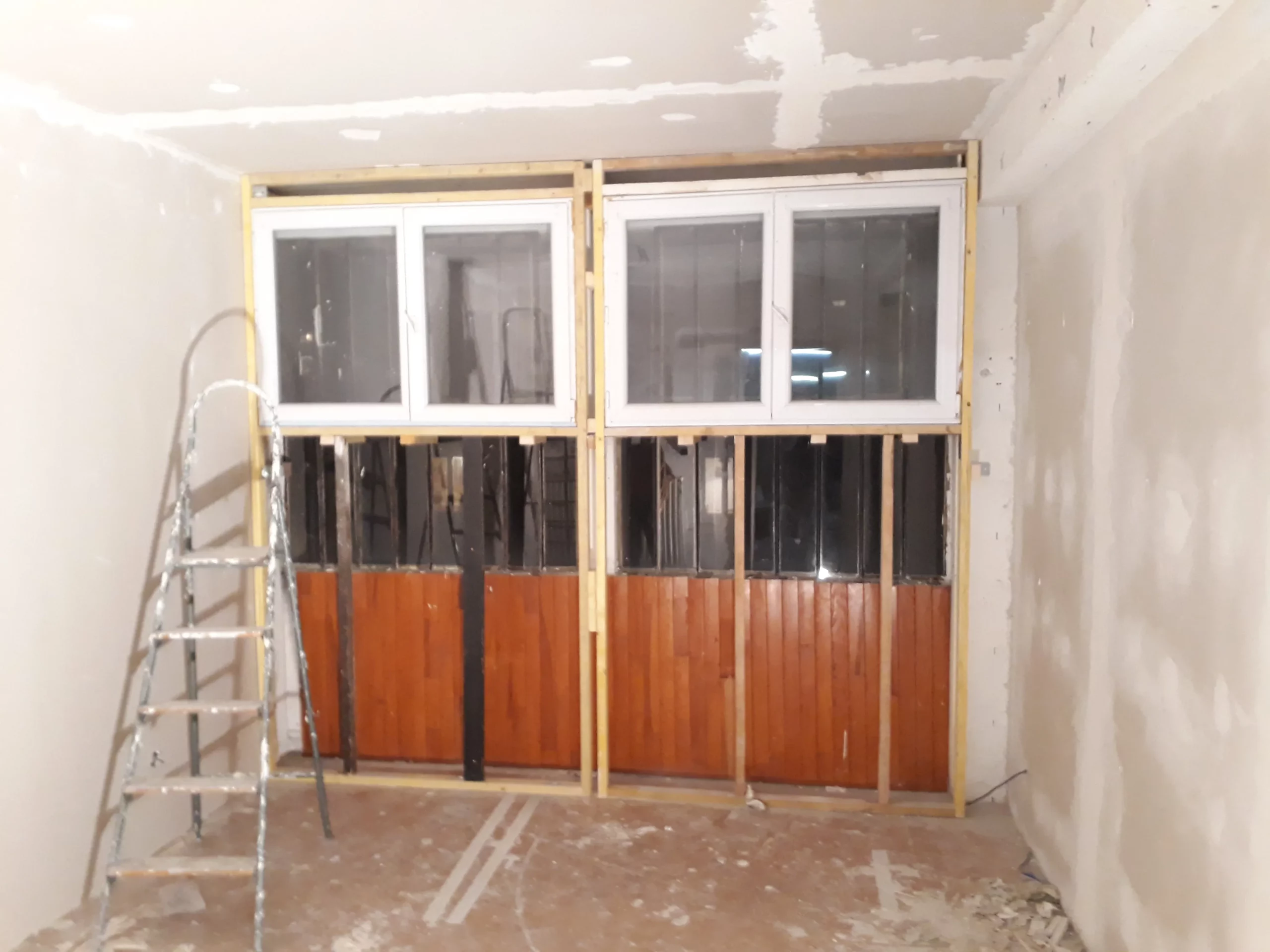 Studio pendant les travaux
